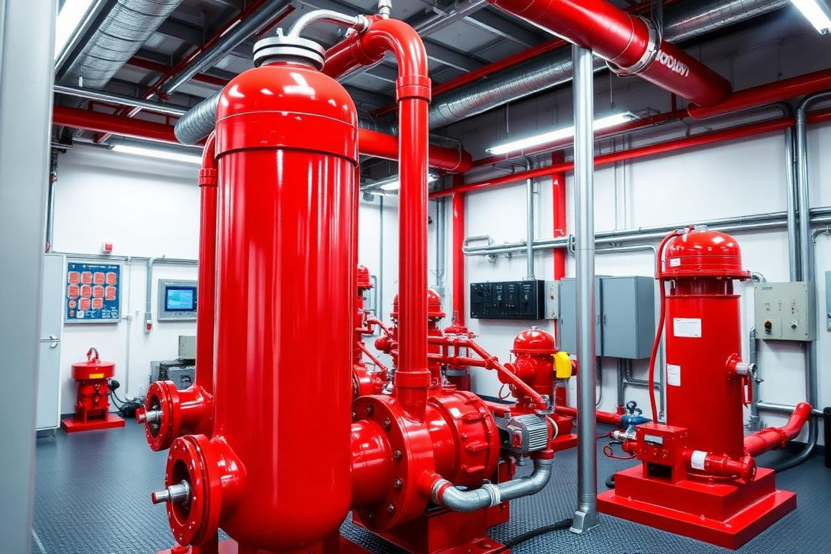Fire pump room